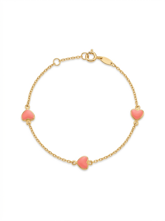Petite rose Heart Bracelet