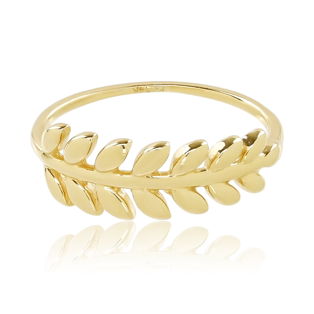 Greek Leaf Ring