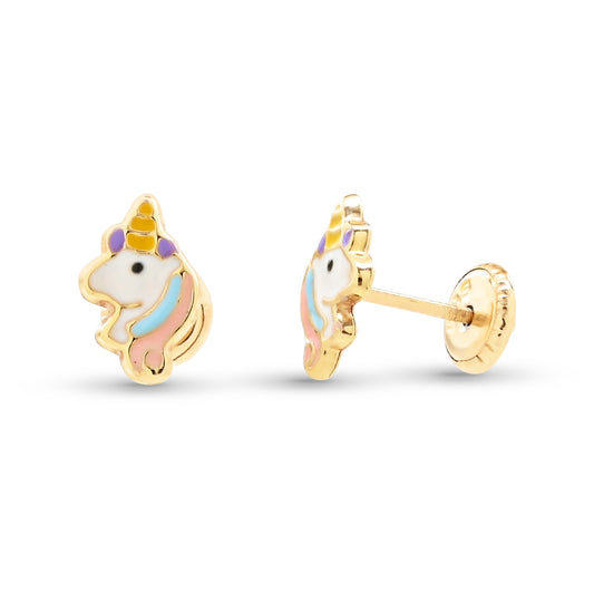 Baby Bella Unicorn Stud Earrings