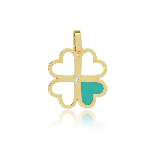 Four Leaf Clover Charm