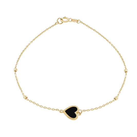Midnight Heart Bracelet