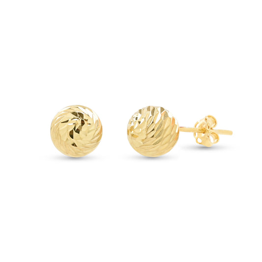 Diamond Cut Balls Earrings