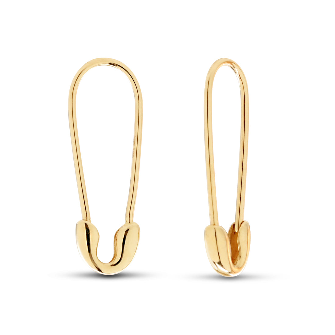 Akul Pave Safety Pin Earrings